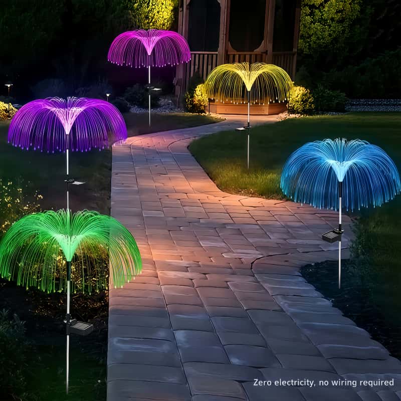 Outdoor Lighting Pathway - 5 szt. Solarnych lamp LED w