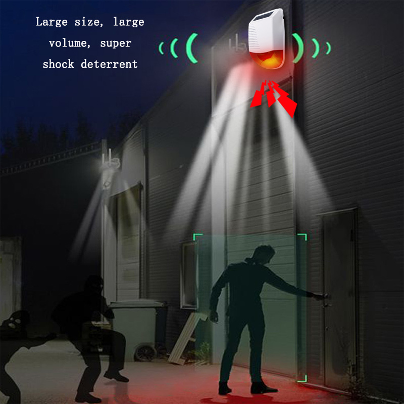 Outdoor Lighting Wireless - Bezprzewodowy, wodoodporny, zewnętrzny, inteligentny alarm dźwiękowy