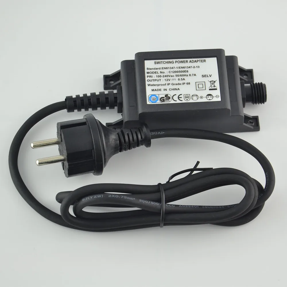 Outdoor Lighting Uk - IP68 DC12V 1A Zasilacz Ładowarka UE