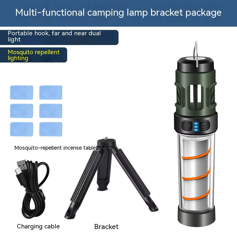 Outdoor Lighting Wireless - Wielofunkcyjna lampa przeciw komarom do biwakowania,