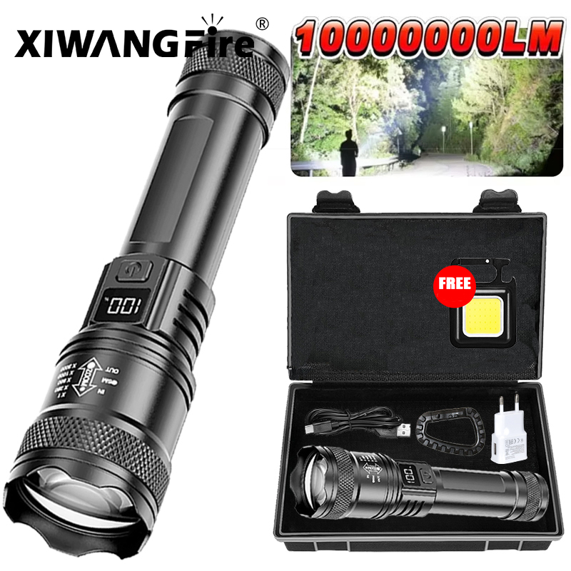 Outdoor Lighting Black - Ultra Jasna Latarka LED 2000LM Typ-C