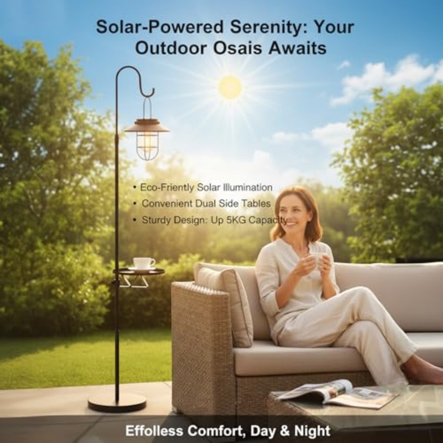 Solarna lampa podłogowa ze sto – Outdoor Lighting Waterproof recenzja i cena