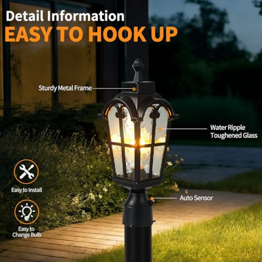 Zewnętrzne lampy słupkowe z cz – Outdoor Lighting Waterproof recenzja i cena