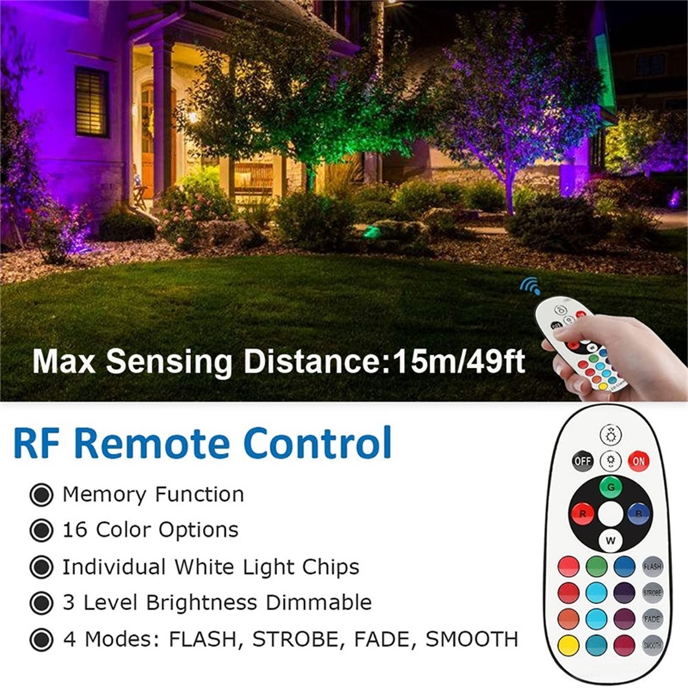 Oświetlenie krajobrazowe RGBW  – Outdoor Lighting And Landscape recenzja i cena