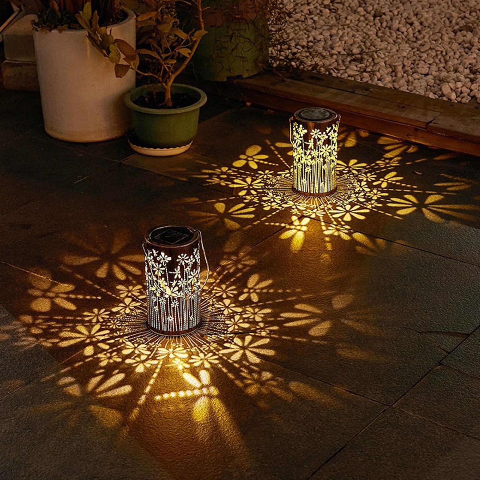 Kolorowe metalowe lampy solarn – Outdoor Lighting Pathway recenzja i cena