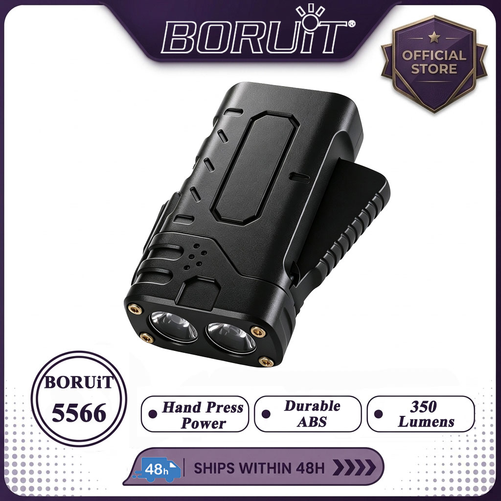BORUIiT Ręczna latarka LED EDC – Outdoor Lighting Black recenzja i cena