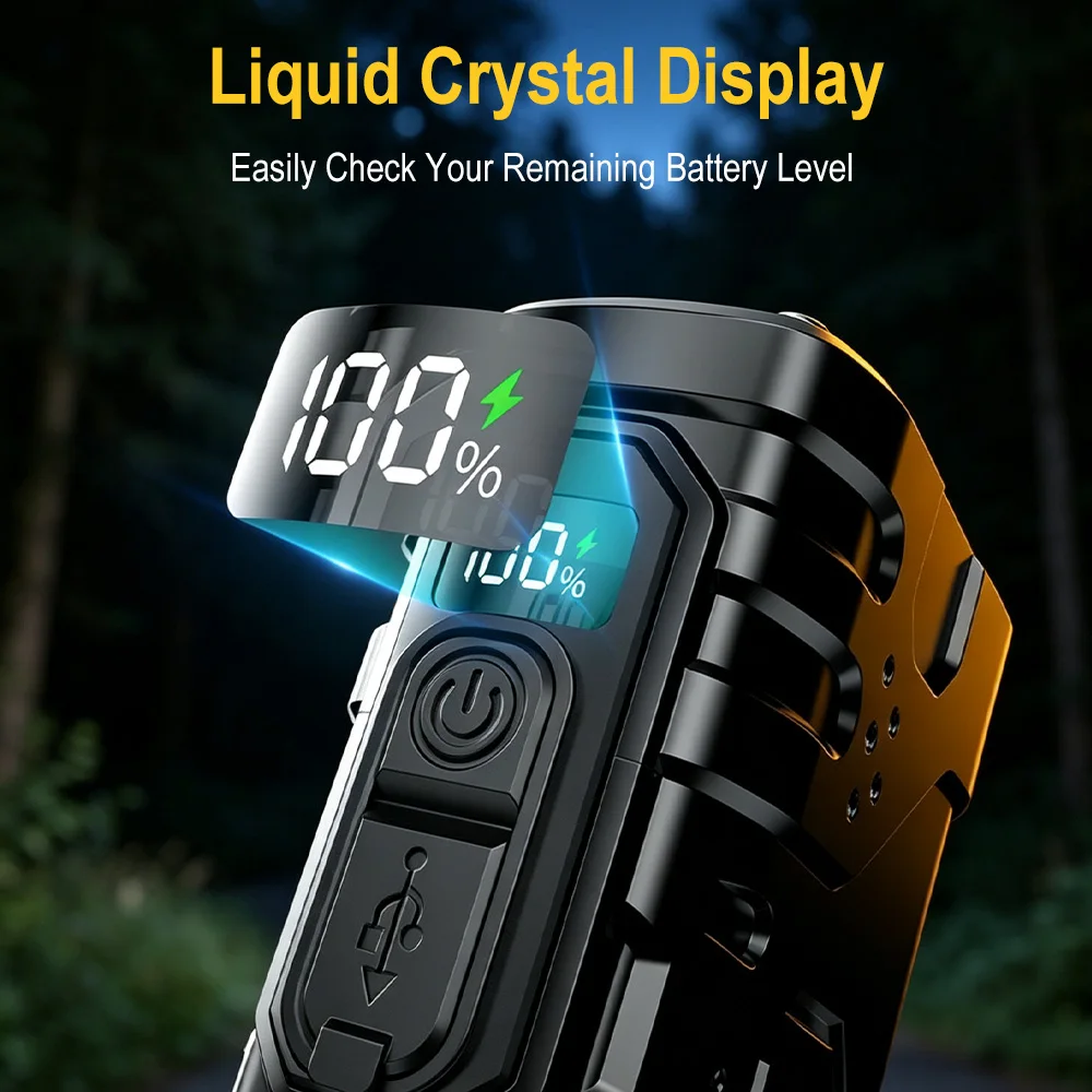 BORUIiT Ręczna latarka LED EDC – Outdoor Lighting Black recenzja i cena