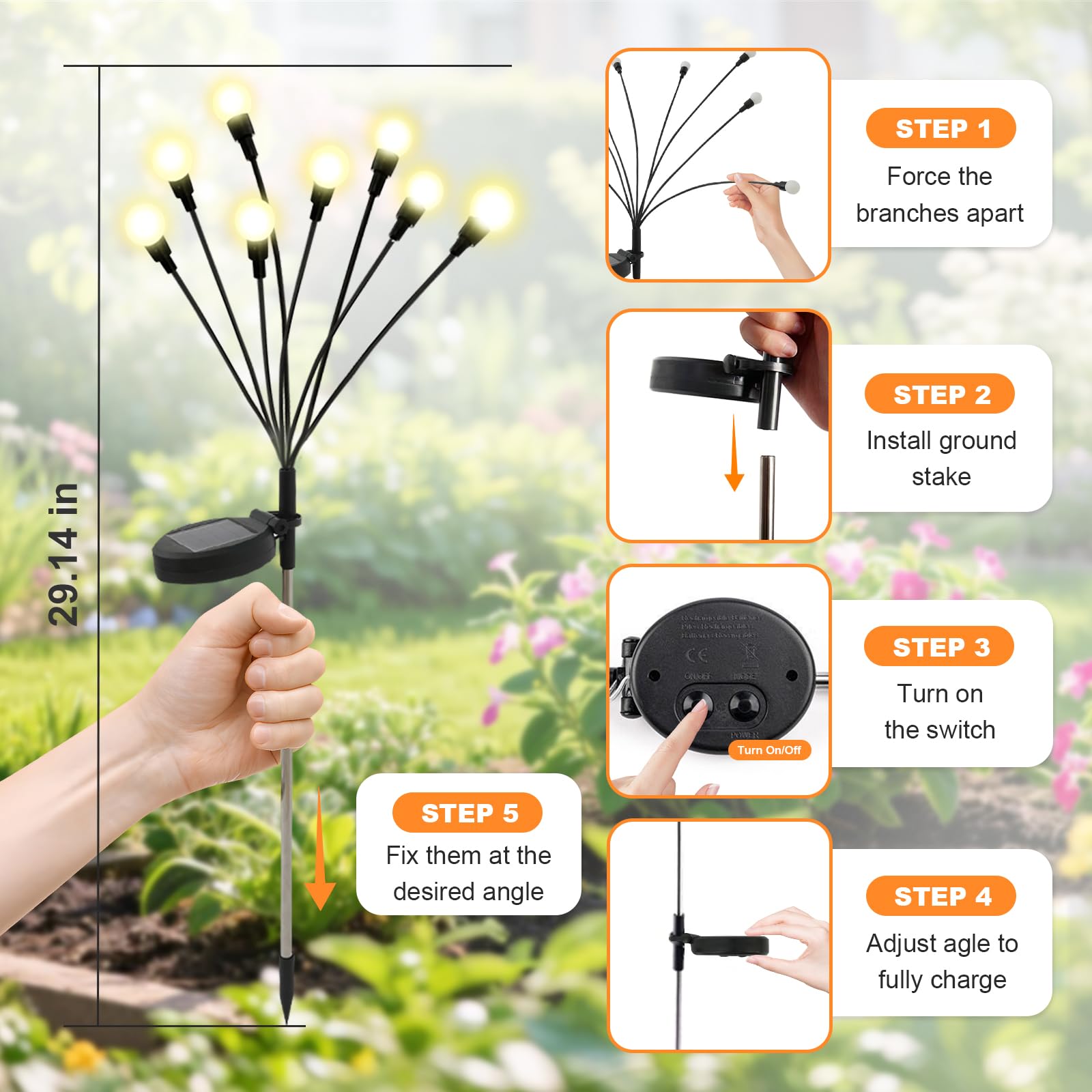 Słoneczne lampy dekoracyjne do – Outdoor Lighting Pathway recenzja i cena